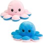 Λούτρινο Χταπόδι που αλλάζει διάθεση - Reversible Octopus 12εκ Ροζ-Γαλάζιο