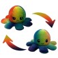Λούτρινο Χταπόδι που αλλάζει διάθεση - Reversible Octopus 12εκ Rainbow