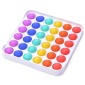 Fidget Bubble Pop it Dimple Τετράγωνο Rainbow