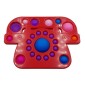 Pop it Fidget Simple Dimple Αγχολυτικό Παιχνίδι Τηλέφωνο Κόκκινο