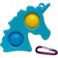 Pop it Fidget Simple Dimple Αγχολυτικό Παιχνίδι Μονόκερος Μπρελόκ Γαλάζιο