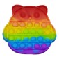 Anti Stress Fidget Bubble Pop it Αγχολυτικό Παιχνίδι Κουκουβάγια Rainbow