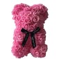 Αρκουδάκι Από Τεχνητά Τριαντάφυλλα 24cm - Teddy Bear Roses Ροζ
