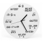 Πλαστικό Ρολόι Τοίχου Μαθηματικά 30cm Λευκό
