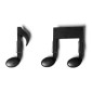 Πλαστικά Μανταλάκια Κλιπ Μουσικές Νότες Σετ 2 τμχ