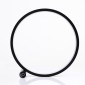 Allocacoc Round Lamp Στρογγυλή Διακοσμητική Λάμπα 25cm Black με Δώρο Τροφοδοτικό