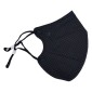 Rusbek Μάσκα Προστασίας FFP2 5-Layers Μαύρο - 2τμχ