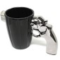 Κεραμική Κούπα Πιστόλι - Pistol Mug - Ασημί