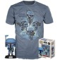Funko Pop Tees Box The Mandalorian Death Watch No Stripes Bobble-Head Figure & Tshirt Large