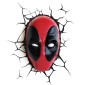 Διακοσμητικό Φωτιστικό Marvel - Deadpool Mask 3D Light
