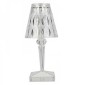 Φωτιστικό Πορτατίφ LED - Diamond Table Touch Lamp 11x8,5x26 εκ. Διάφανο
