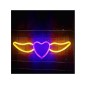 Επιτοίχιο Διακοσμητικό Led Φτερωτή Καρδιά - Flying Heart Decoration Lamp USB