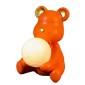 Πλαστικό Διακοσμητικό Φωτιστικό Αρκουδάκι 14x15x18 - Πορτοκαλί