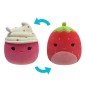 Jazwares Λούτρινο Flip-a-Mallow by Squishmallows Scarlet the Strawberry & Cinnamon the Frozen Yoghurt 13εκ.