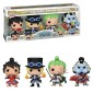 Funko POP Animation One Piece - Luffytaro, Sabo, Roronoa Zoro, Jinbe GiTD 4-Pack Vinyl Figures Exclusive