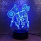Διακοσμητικό Φωτιστικό Avengers 3d Acrylic Led Light USB