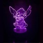 Διακοσμητικό Φωτιστικό Stitch 3d Acrylic Led Light USB
