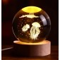 Διακοσμητική Κρυστάλλινη Σφαίρα Φωτάκι Νυχτός Medusa Crystal Ball Night Lamp 8cm