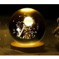 Διακοσμητική Κρυστάλλινη Σφαίρα Φωτάκι Νυχτός Ladder to Moon Crystal Ball Night Lamp 8cm