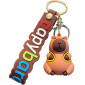 3D Μπρελόκ Σιλικόνης Kawaii - Capybara 8 εκ.