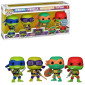 Funko POP Movies Teenage Mutant Ninja Turtles Mutant Mayhem - Leonardo, Donatello, Michelangelo & Raphael GitD 4-Pack Vinyl Figures Special Edition