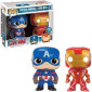Funko POP Movies Captain America Civil War - Captain America & Iron Man 2-Pack Bobble-Heads