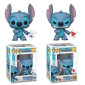 Funko POP Bundle of 2 Disney Lilo & Stitch - Stitch with Mood Chart & Chase 1744 Vinyl Figures
