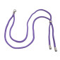 Λουράκι Λαιμού Lanyard για Κινητό με Μεταλλικό Γάντζο 75cm - Μωβ Ανοικτό