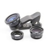 Φακοί FishEye, Wide, Macro με κλιπ για Κάμερα Kινητών - Universal Lens x3
