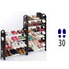 Παπουτσοθήκη - Stand για Αποθήκευση 30 Ζευγαριών Παπουτσιών με Πρακτικό Κάλυμμα
