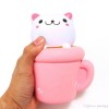 Squishy Παιχνίδι Αντιστρες Cute Cat Coffee Cup - Squishy Antistress