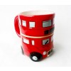 Κούπα σε σχήμα Διπλού Λονδρέζικου Λεωφορείου - Double Decker Bus Mug
