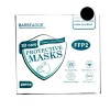 Μάσκα κάλυψης FFP2 Υψηλής Προστασίας Μαύρη 20τμχ