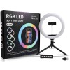 Ring Light RGB LED 26 εκ. με 2 Τρίποδα