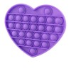 Anti Stress Fidget Bubble Pop Αγχολυτικό Παιχνίδι Καρδιά Μωβ
