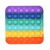 Anti Stress Fidget Bubble Pop Αγχολυτικό Παιχνίδι Τετράγωνο Rainbow