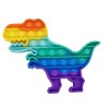 Anti Stress Fidget Bubble Pop Αγχολυτικό Παιχνίδι Δεινόσαυρος Rainbow