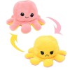 Λούτρινο Χταπόδι που αλλάζει διάθεση - Reversible Octopus 12εκ Κίτρινο - Ροζ 