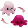Λούτρινο Χταπόδι που αλλάζει διάθεση - Reversible Octopus 12εκ Φούξια - Ροζ