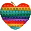 Jumbo Fidget Bubble Pop Αγχολυτικό Παιχνίδι Καρδιά Rainbow