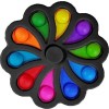 Pop it Fidget Simple Dimple Αγχολυτικό Παιχνίδι Δεκαπλό Spinner Μαύρο