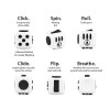 Anti Stress Fidget Cube Αγχολυτικός Κύβος - Μαύρο Κόκκινο