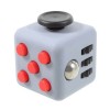 Anti Stress Fidget Cube Αγχολυτικός Κύβος - Γκρι Μαύρο Κόκκινο