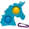 Pop it Fidget Simple Dimple Αγχολυτικό Παιχνίδι Μονόκερος Μπρελόκ Γαλάζιο