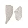 Πετσέτα Μαλλιών Τουρμπάνι από Μικροϊνες - Λευκό
