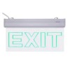 Eπαναφορτιζόμενη Πινακίδα Σήμανσης LED Διπλής Όψης Εξόδου Κινδύνου - EXIT