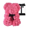 Αρκουδάκι Από Τεχνητά Τριαντάφυλλα 24cm - Teddy Bear Roses Ροζ