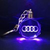 3D Led Light Κρυστάλλινο Μπρελόκ Αυτοκινήτου - Audi