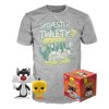 Funko Pop Tees Box Looney Tunes Sylvestre and Tweety Floced Exclusive Figure 309 & Tshirt Medium