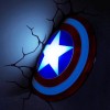 Διακοσμητικό Φωτιστικό Marvel - Captain America Hand 3D Light